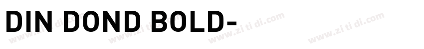 DIN DOND BOLD字体转换